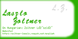 laszlo zoltner business card